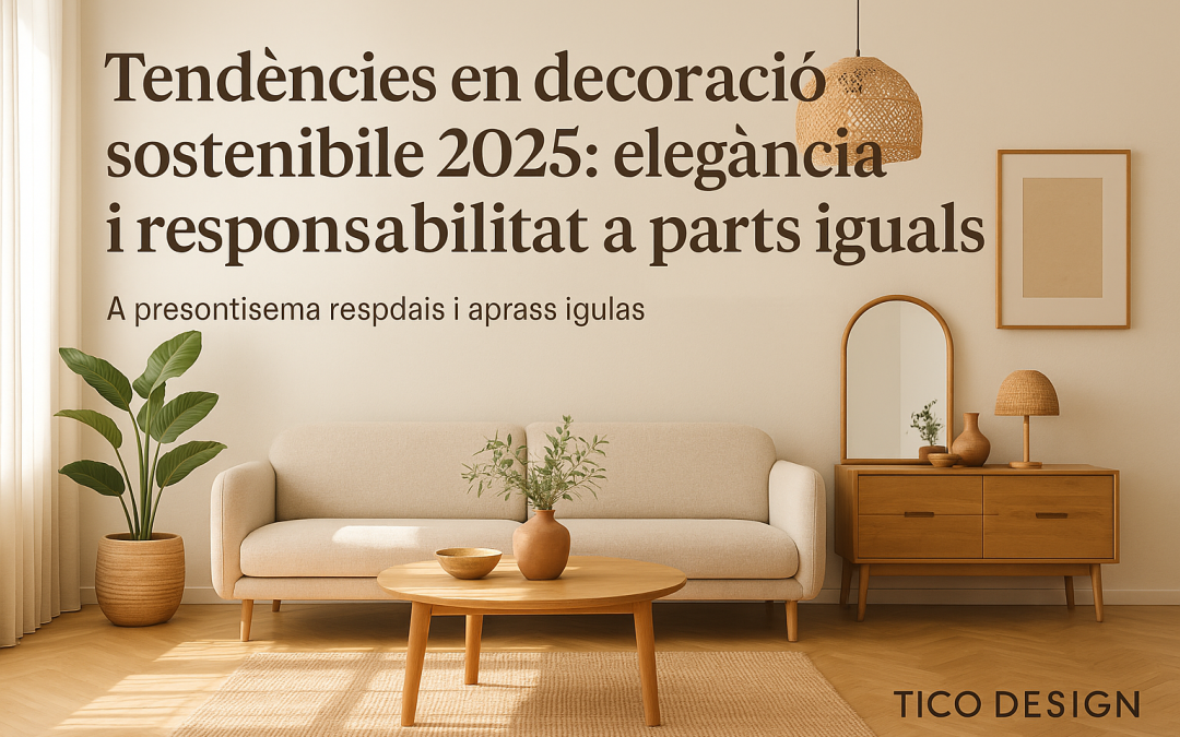 Tendències en decoració sostenible 2025: elegància i responsabilitat a parts iguals